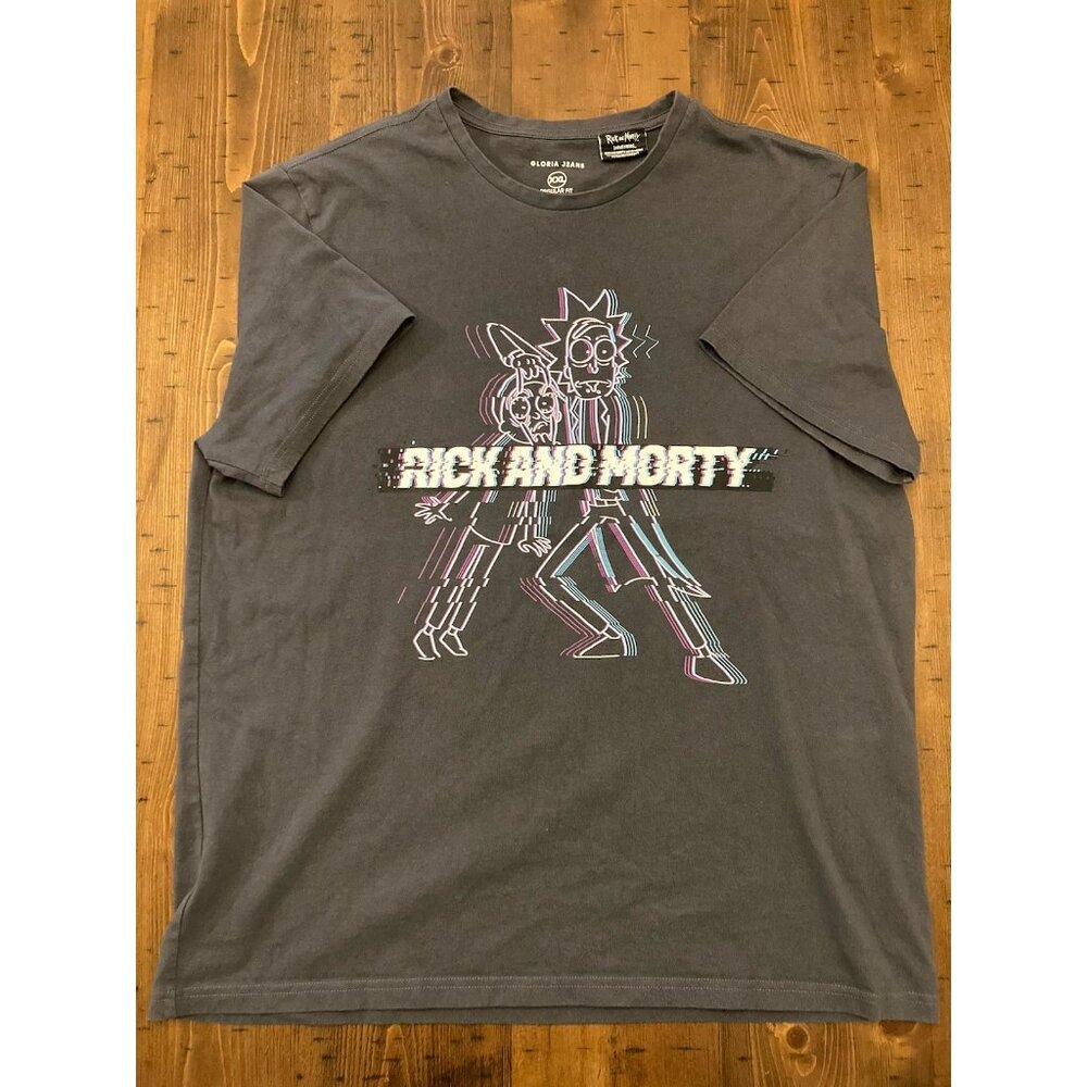 Rick And Morty Gloria Jeans Graphic Tee T-shirt Men’s XXL Adult Swim Rare